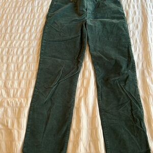 J Crew Green Corduroy Pants